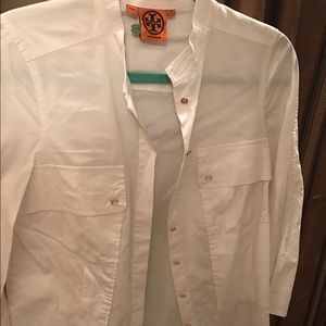 Tory burch white blouse