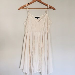 Cream lace boho dress