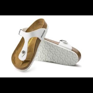 Birkenstock White Leather Sandal