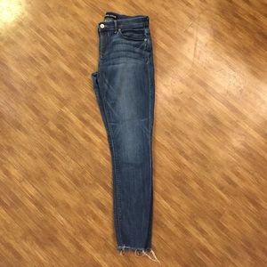 Express Raw Hem Ankle Jegging