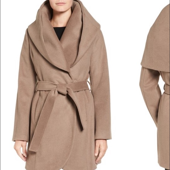 T Tahari wrap coat
