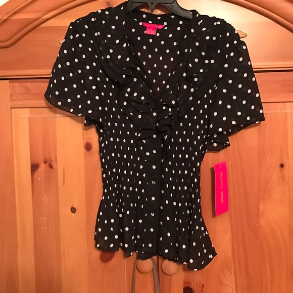 Brand new Sunny Leigh sheer blouse