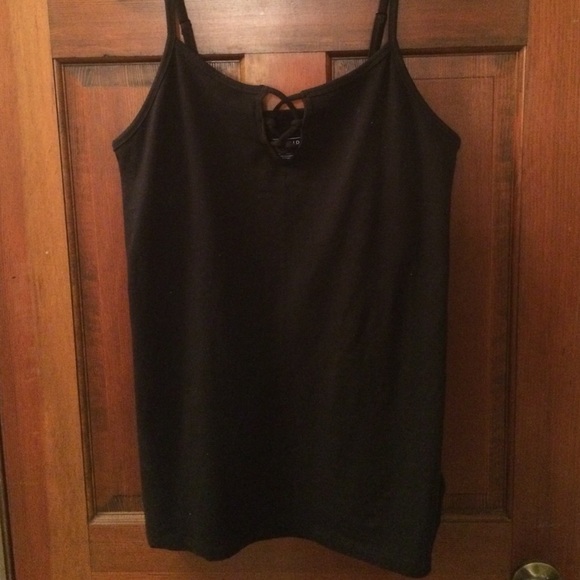 Black tank top