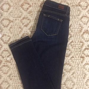 Paige dark wash skinny jeans