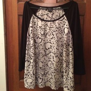 Skull blouse