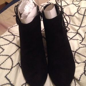 Lace Up Back Low Heel