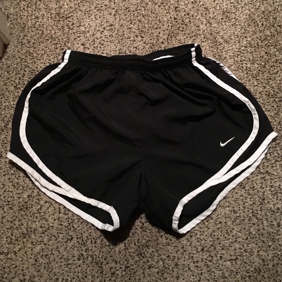Black Nike running shorts