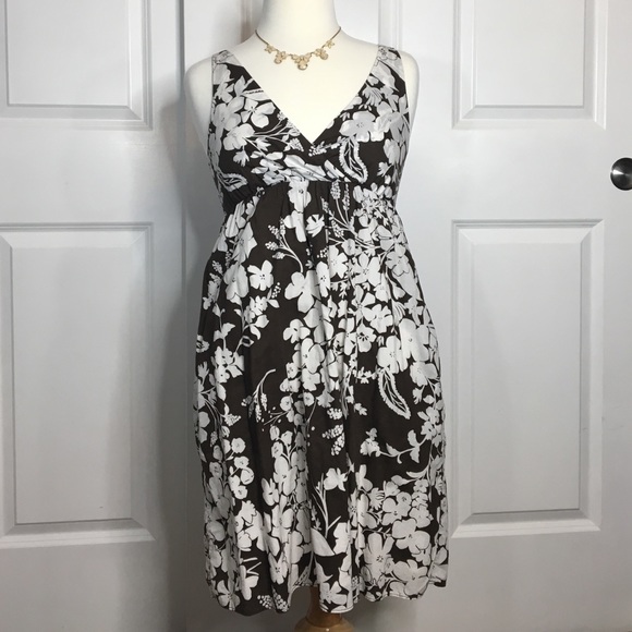 Brown and white old navy sundress
