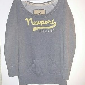 Hollister off the shoulder sweatshirt