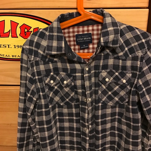 Lucky Brand boys flannel - Picture 2 of 2
