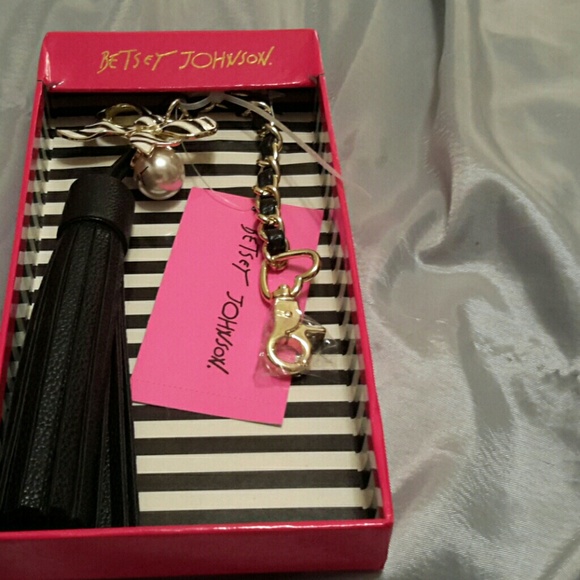 Betsey Johnson Handbags - HOLD betsey johnson  dangle bow tassel NWT