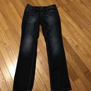 Dark Wash Straight Jeans