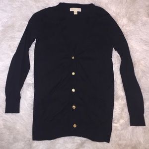 Michael Kors cardigan with gold twist bottons