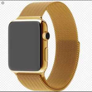 Gold Band Stainless Steel Magnetic for Apple Watch