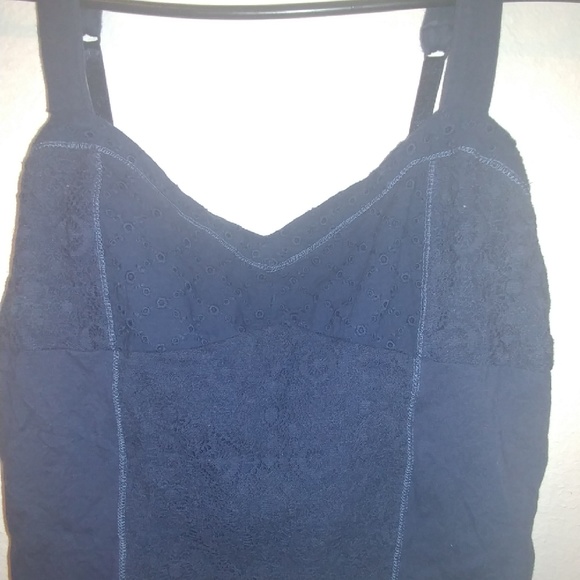 Blue crop top