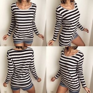 Striped long sleeve shirt