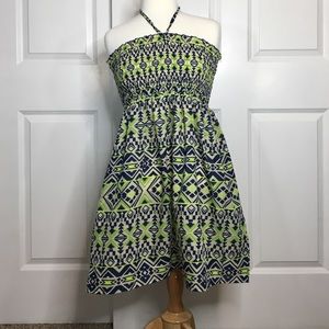 Blue and green sundress