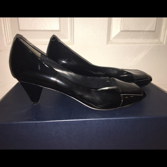 Nine West Open Toe Heels With Beautiful Heel!! 🖤