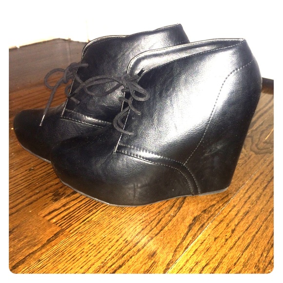 Wedged booties!!