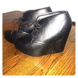 Wedged booties!!