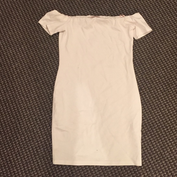 White off the shoulder dress