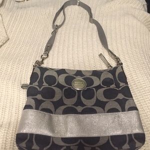 Coach Signature Denim Crossbody Purse