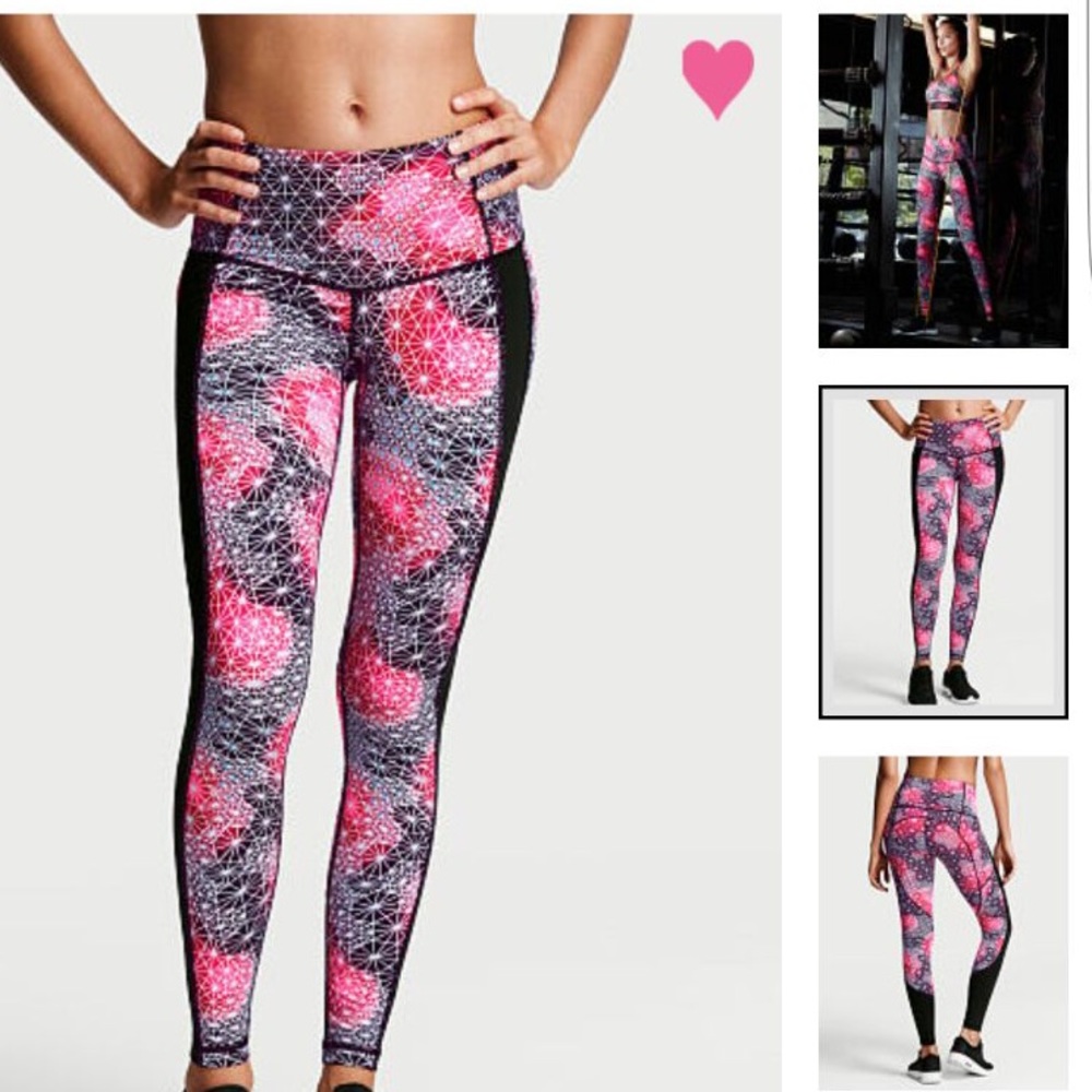 NWT VICTORIA SECRET SPORT TIGHT MULTI GEO PRINT