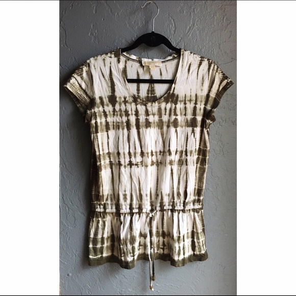 MICHAEL Michael Kors Tops - MICHAEL Michael Kors Tie Dye Top w/ Drawstring MICHAEL Michael Kors Tops - MICHAEL Michael Kors Tie Dye Top w/ Drawstring