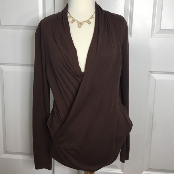 Brown rouged top