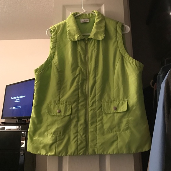 Green sleeveless vest