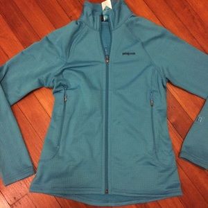 Patagonia R1 Blue zip up sweatshirt