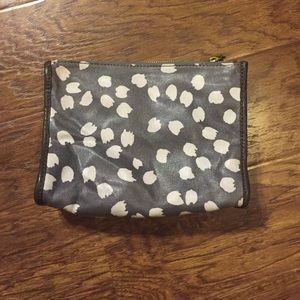 J Crew Clutch Cosmetic Make Up Zippered Bag