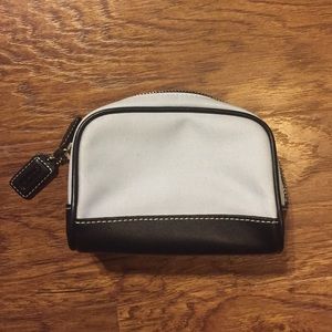 COACH Blue Mini Toiletry Make Up Cosmetic Bag