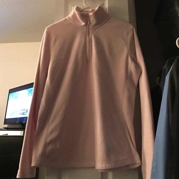 Pink pullover fleece