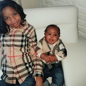 Burberry infant shirt 6 months