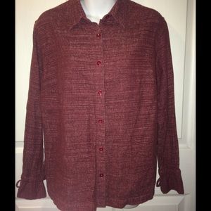 Pink/burgundy Columbia shirt, XL