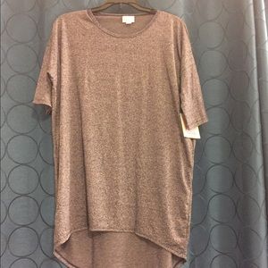 Lularoe XS Irma, blue/purple heathered color. NWT