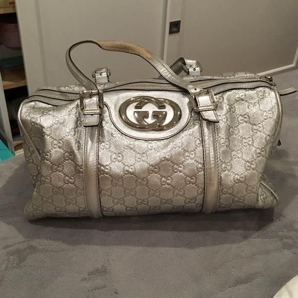 Gucci Britt silver bag