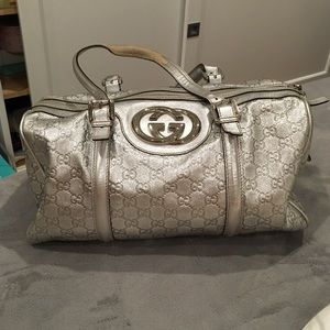 Gucci Britt silver bag