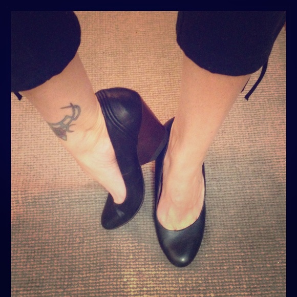 Leather Wedged Shoe