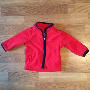 Red Fleece Baby Boy Jacket