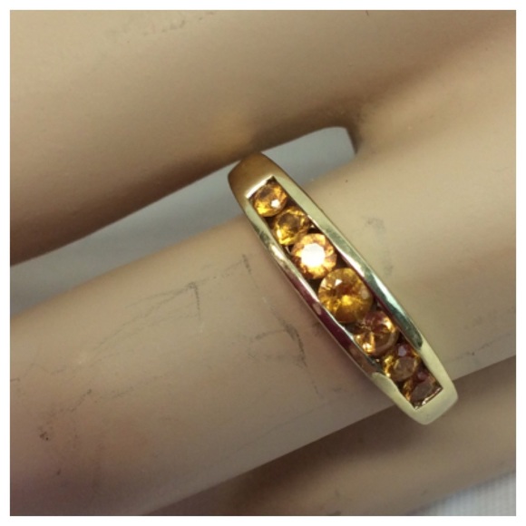 BEAUTIFUL PEACH SAPPHIRES Set in 14K Gold - Picture 1 of 4
