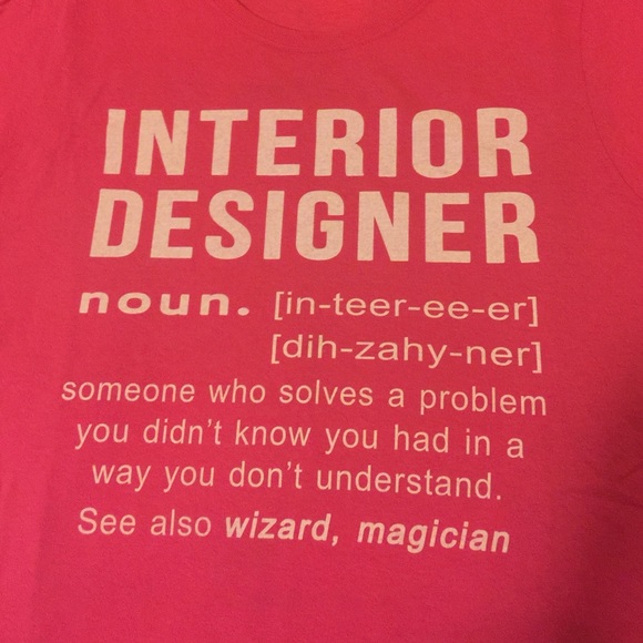 NWT Interior Designer T-Shirt Size L