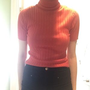 Soft Turtleneck Crop Top