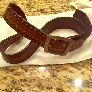 John Varvatos Colorblock Leather Belt
