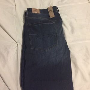 High rise skinny stretch American Eagle denim.