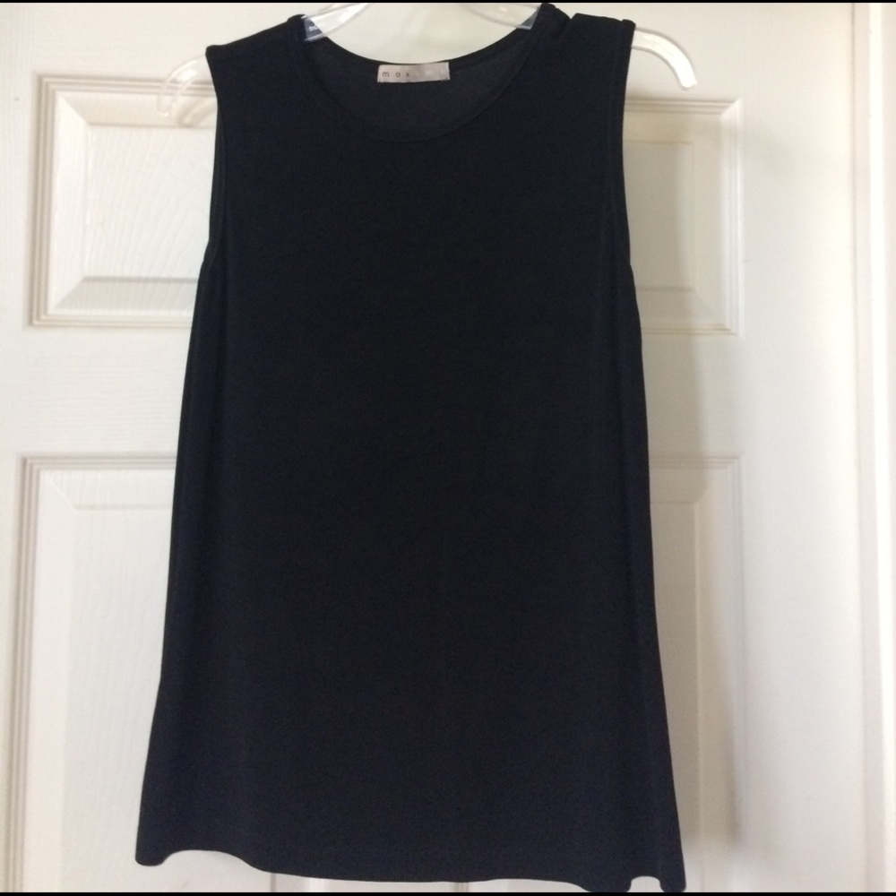 Women's Silky Soft Black Maxime Sleeveless Top