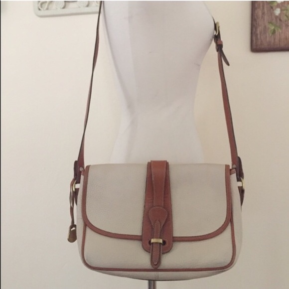 Dooney & Bourke vintage tan cross body satchel