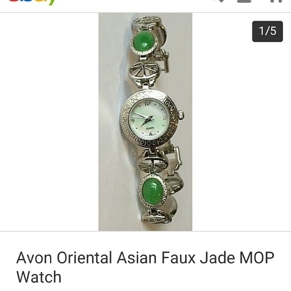 AVON,authentic Oriental Faux Jade MOP