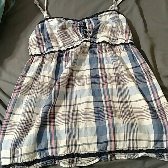 FINAL PRICE DROP! Medium Plaid Tank Top